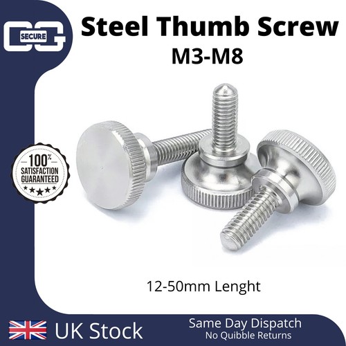 Steel knurled thumb screw - thumb,