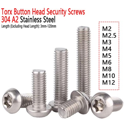 Torx button head security - torx,
