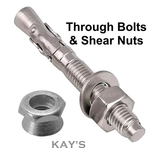 Security fixings throughbolts - security,